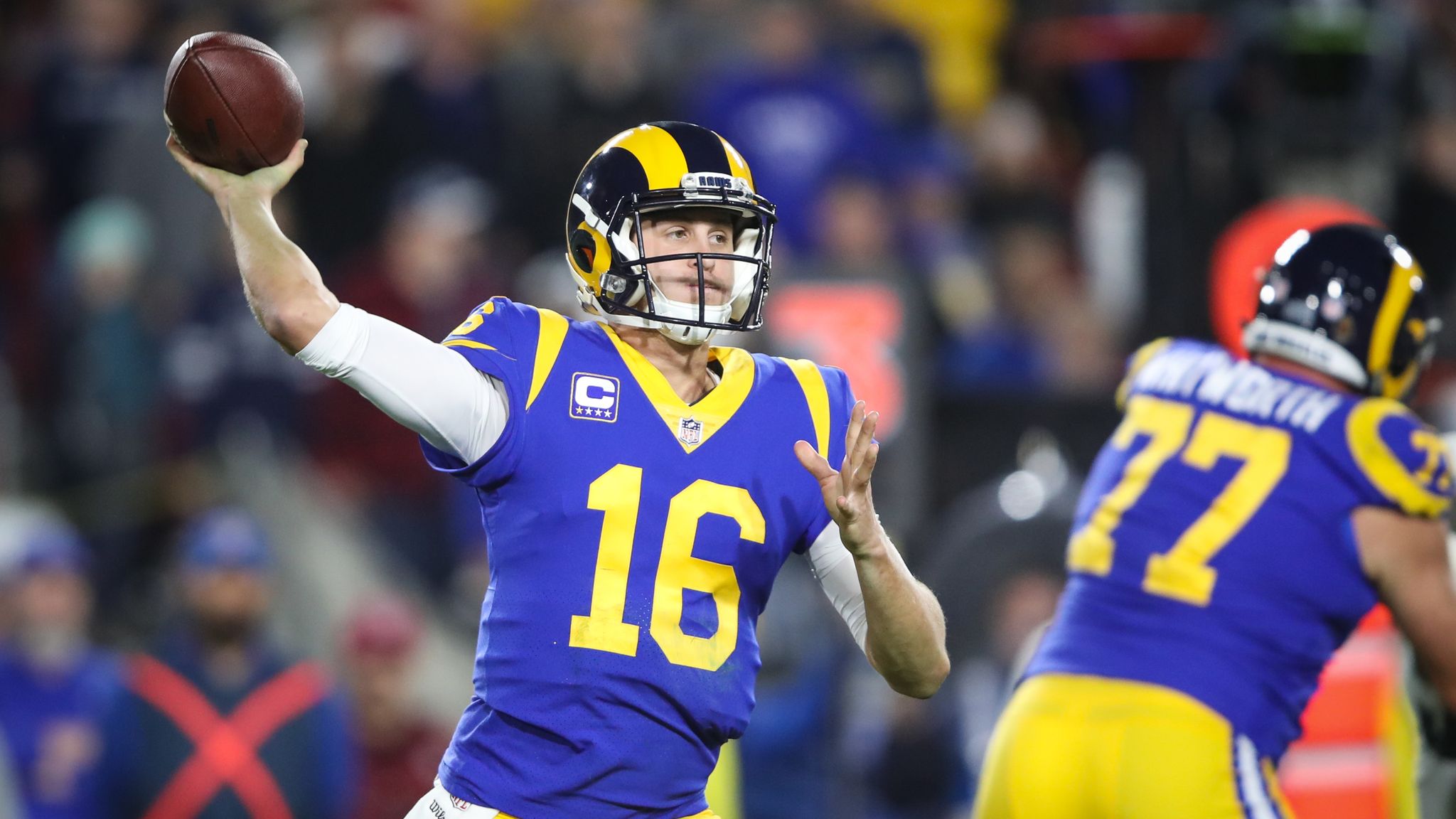 The Cowboys didn't challenge Los Angeles Rams quarterback Jared