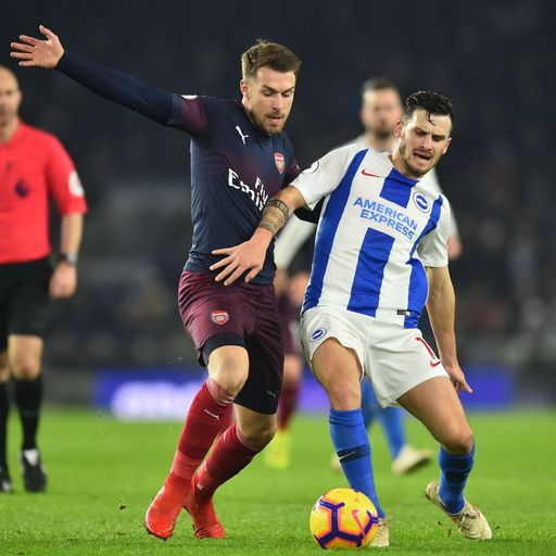 Brighton fight back to hold Arsenal