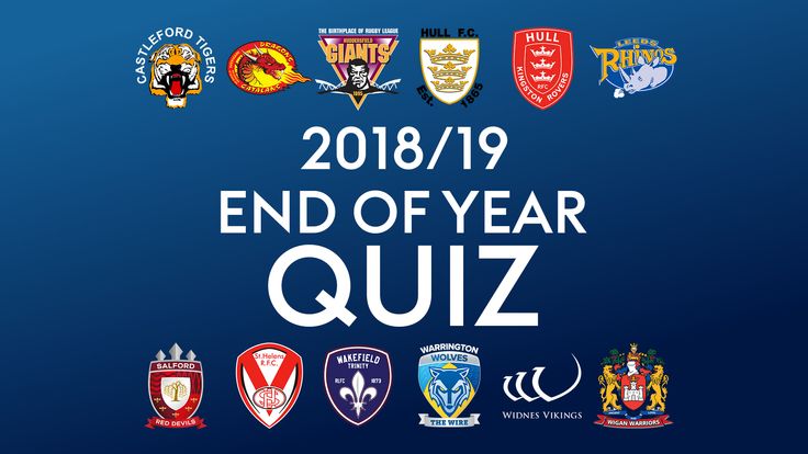 2018/19 End of year quiz