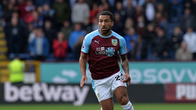 Aaron Lennon in action for Burnley