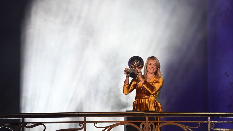 Ada Hegerberg is the first winner of the women's Ballon d'Or