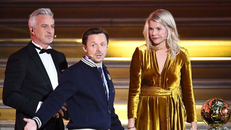 Ada Hegerberg (R) was asked if she could twerk by French DJ Martin Solveig