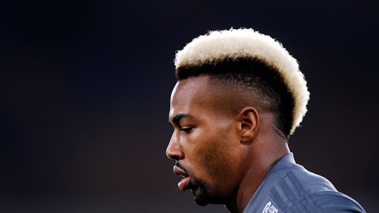 Adama Traore prior to the Premier League match between Wolverhampton Wanderers and Chelsea