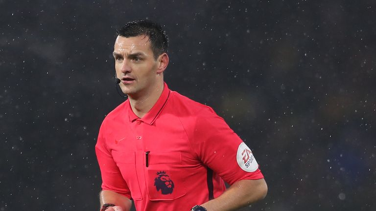 Andrew Madley was taking charge of his first Premier League game this season