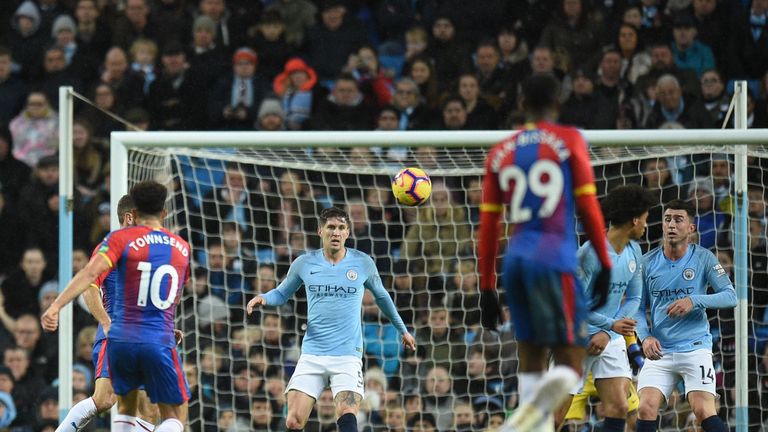 Andros Townsend makes it 2-1 to Crystal Palace