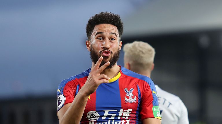 Andros Townsend gestures during Crystal Palace's 0-0 draw with Cardiff City on Boxing Day