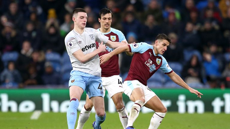 Ashley Westwood proved a handful for the West Ham defence throughout the 90 minutes