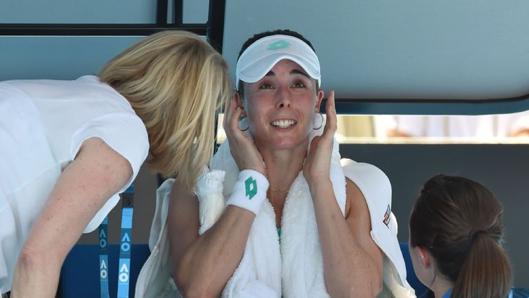 Alize Cornet almost feinted on court as a result of the heat