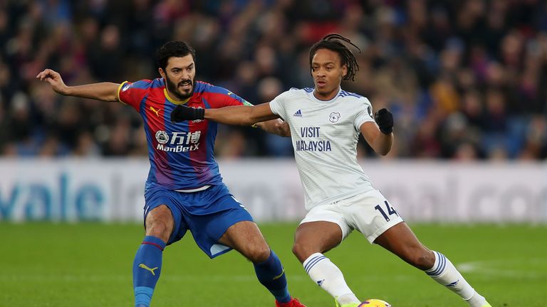 Bobby Reid and James Tomkins in action