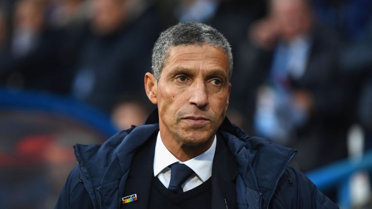 Brighton manager Chris Hughton