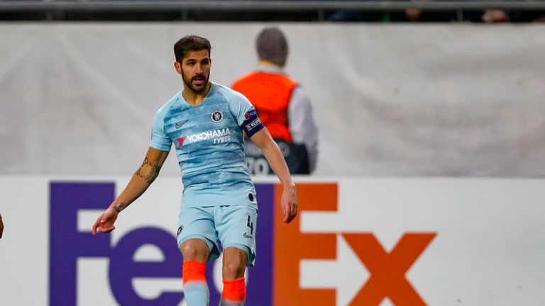 Cesc Fabregas in action against Vidi FC on Thursday night