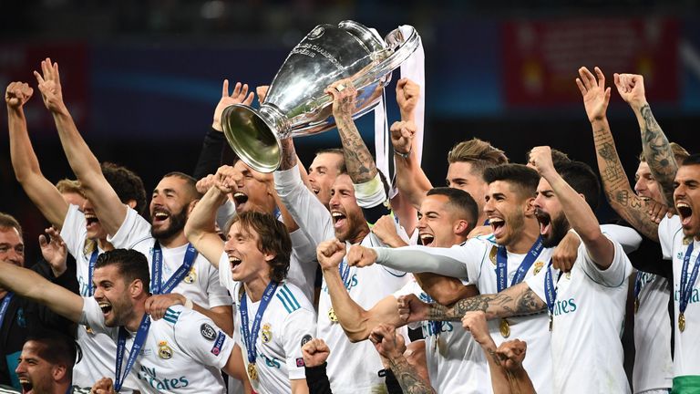 Real Madrid are the reigning Champions League champions