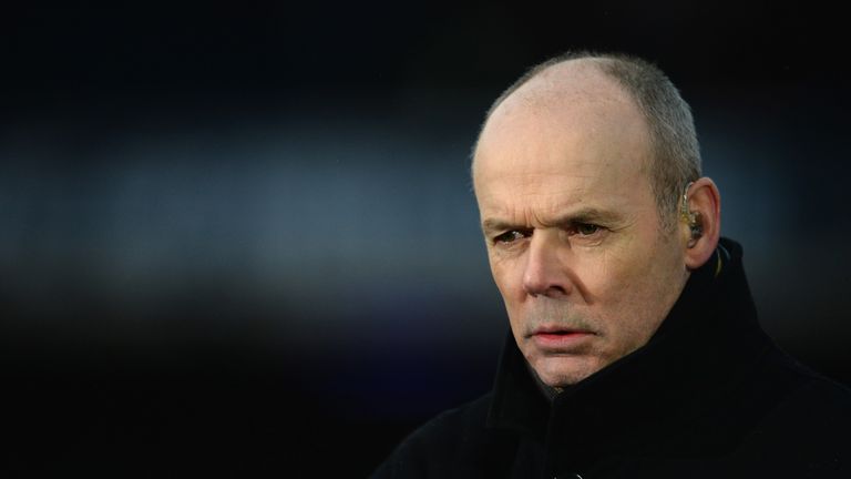 Sir Clive Woodward pictured during the RBS Six Nations match between Scotland and England at Murrayfield Stadium on February 8, 2014 in Edinburgh, Scotland.
