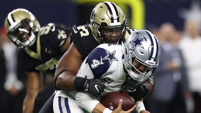 David Onyemata took down Dak Prescott three times