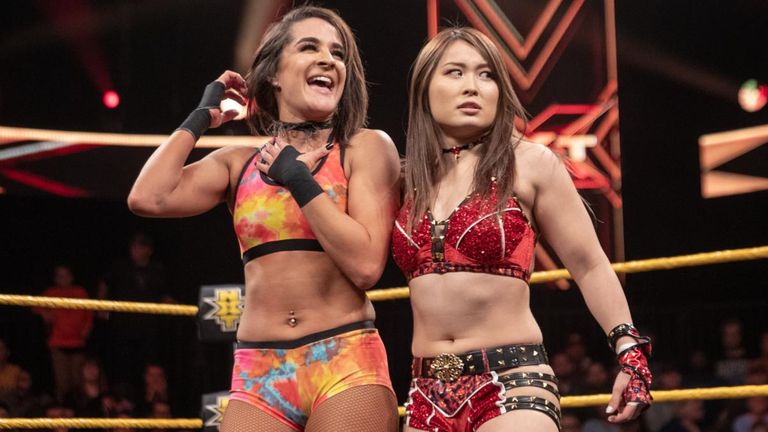 Dakota Kai and Io Shirai picked up a win on NXT over Marina Shafir and Jessamyn Duke