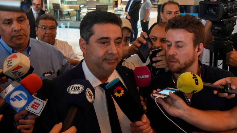 Boca Juniors president Daniel Angelici has been met with an angry reaction from Boca fans, who feel he has not fought enough to avoid the current situation