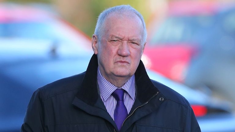 Former South Yorkshire Police Chief David Duckenfield arrives to give evidence at the Hillsborough Inquest.