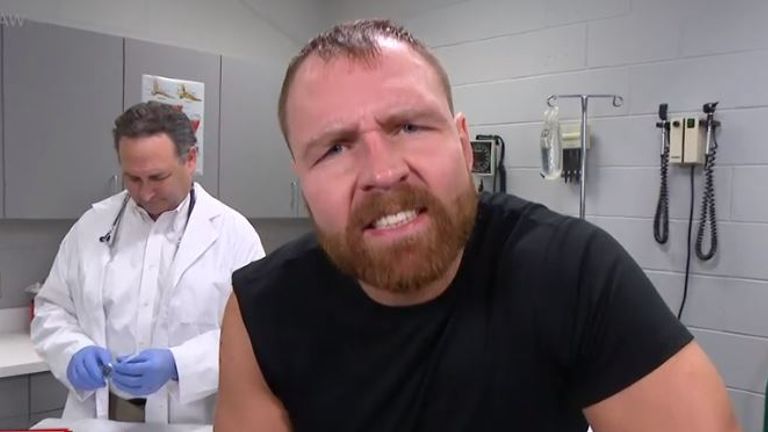 Dean Ambrose was show receiving several vaccinations on last week's Raw