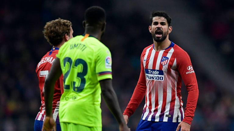 Diego Costa could find himself falling down the pecking order at Atletico Madrid