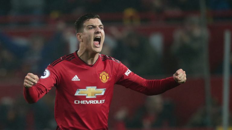 Diogo Dalot made his first Premier League start in the draw with Arsenal