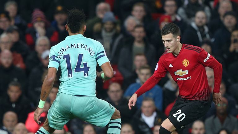 Diogo Dalot made his first Premier League start for Manchester United