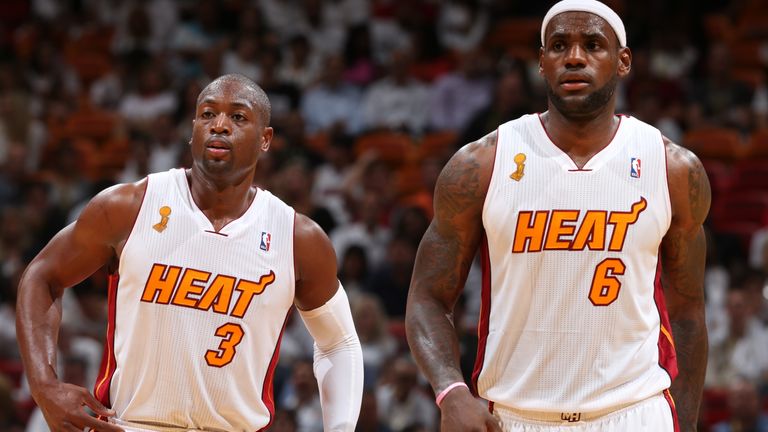 Dwyane Wade and LeBron James won two NBA titles together in Miami