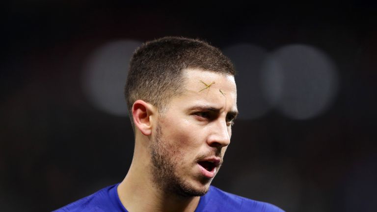 Eden Hazard during the Premier League match between Watford FC and Chelsea FC at Vicarage Road on December 26, 2018 in Watford, United Kingdom.