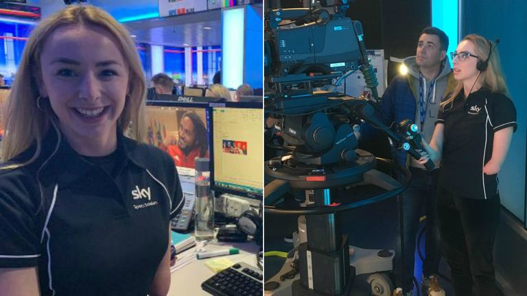 Ellen Keane got a taste of life working at Sky Sports News