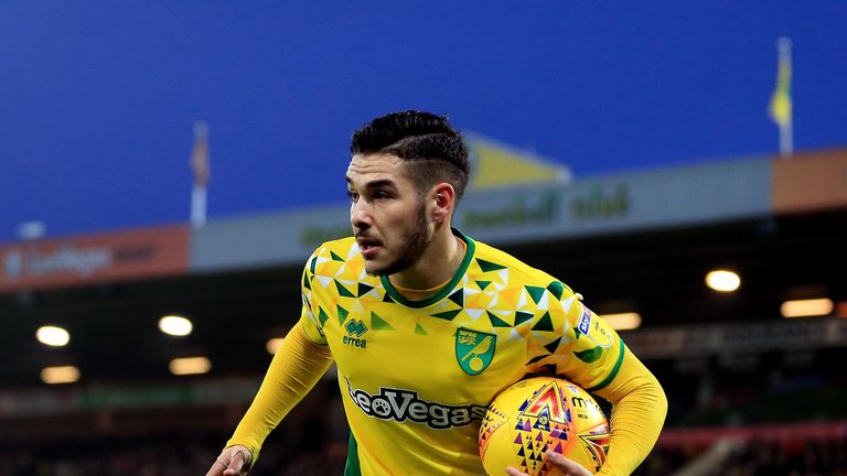 Norwich could be without Emi Buendia for the visit of Derby
