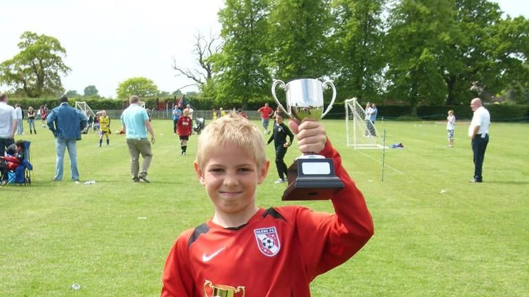 Emile Smith Rowe pictured with Glebe FC, another of the local sides he played for in south London