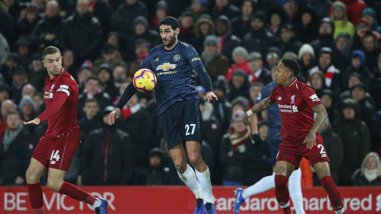  during the Premier League match between Liverpool FC and Manchester United at Anfield on December 16, 2018 in Liverpool, United Kingdom.