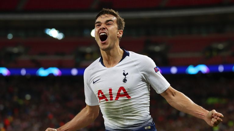 Spurs midfielder Harry Winks