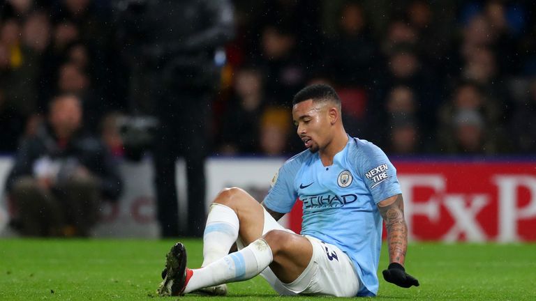  during the Premier League match between Watford FC and Manchester City at Vicarage Road on December 4, 2018 in Watford, United Kingdom.