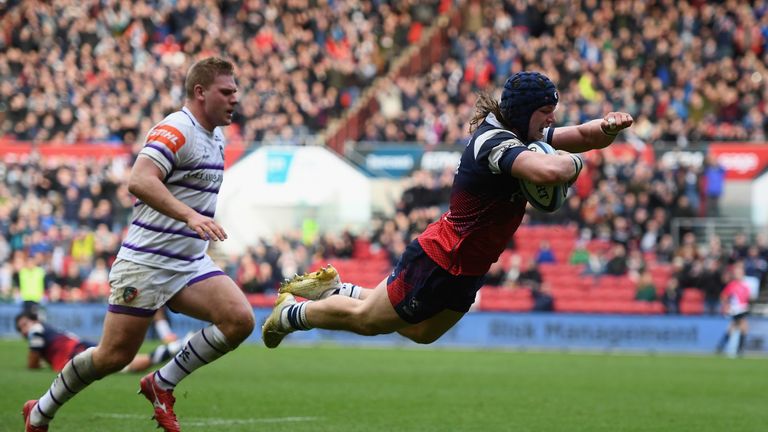 BRISTOL, ENGLAND - DECEMBER 01: during the Gallagher Premiership Rugby match between Bristol Bears and Leicester Tigers at Ashton Gate on December 1, 2018 in Bristol, United Kingdom. (Photo by Harry Trump/Getty Images)