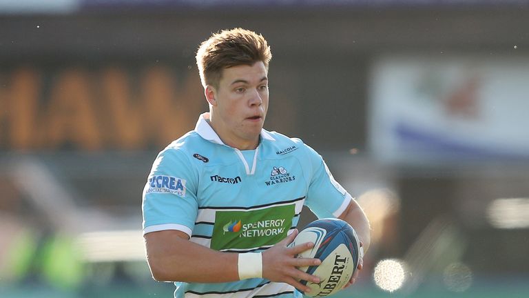 Glasgow Warriors Huw Jones during the Heineken European Champions Cup match at Cardiff Arms Park. PRESS ASSOCIATION Photo. Picture date: Sunday October 21, 2018. See PA story RUGBYU Cardiff. Photo credit should read: David Davies/PA Wire. RESTRICTIONS: Editorial use only. No commercial use.