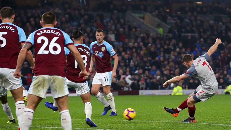  during the Premier League match between Burnley FC and Liverpool FC at Turf Moor on December 5, 2018 in Burnley, United Kingdom.