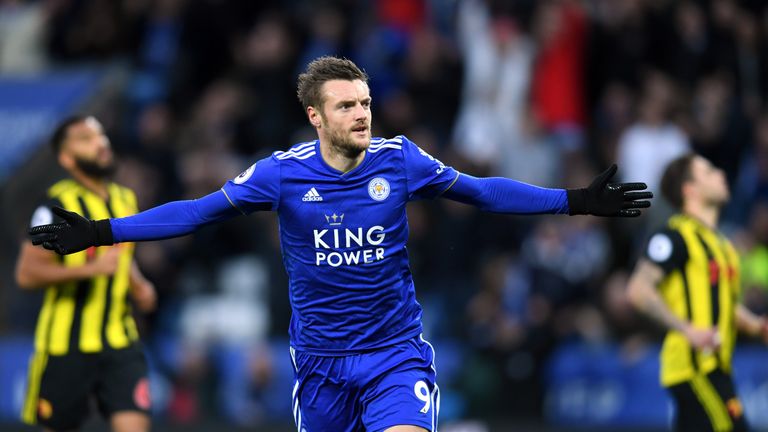 Jamie Vardy gave Leicester the lead with a penalty