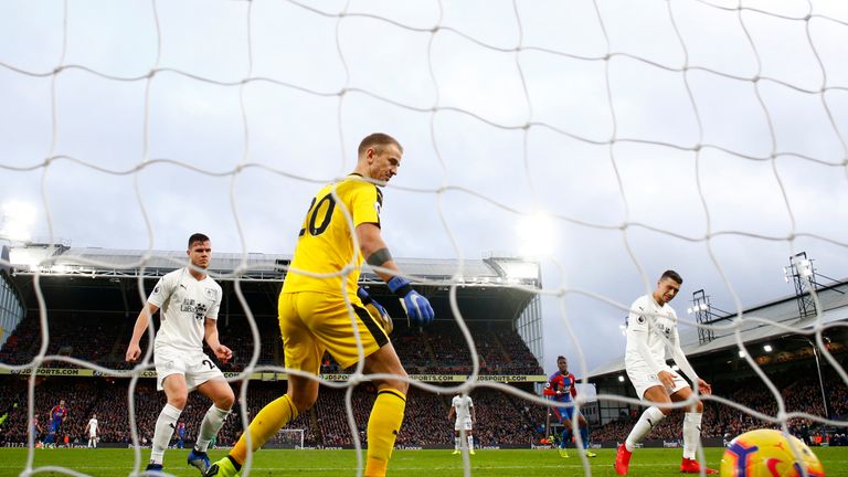 Joe Hart during the Premier League match between Crystal Palace and Burnley FC at Selhurst Park on December 1, 2018 in London, United Kingdom.