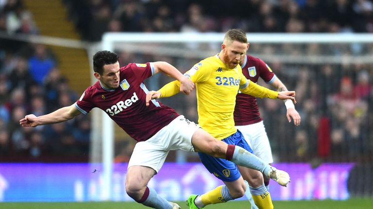  during the Sky Bet Championship match between Aston Villa and Leeds United at Villa Park on December 23, 2018 in Birmingham, England.