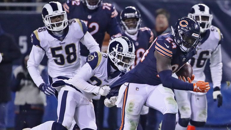 CHICAGO, IL - DECEMBER 09:    at Soldier Field on December 9, 2018 in Chicago, Illinois. The Bears defeated the Rams 15-6. (Photo by Jonathan Daniel/Getty Images)