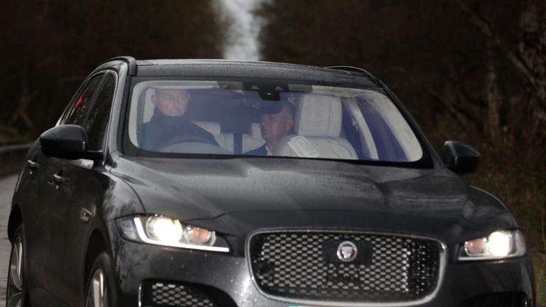Jose Mourinho leaves Manchester United&#39;s Aon Training Complex in Carrington following his sacking as manager