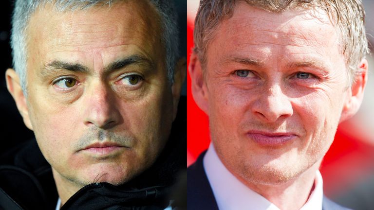 Jose Mourinho and Ole Gunnar Solskjaer