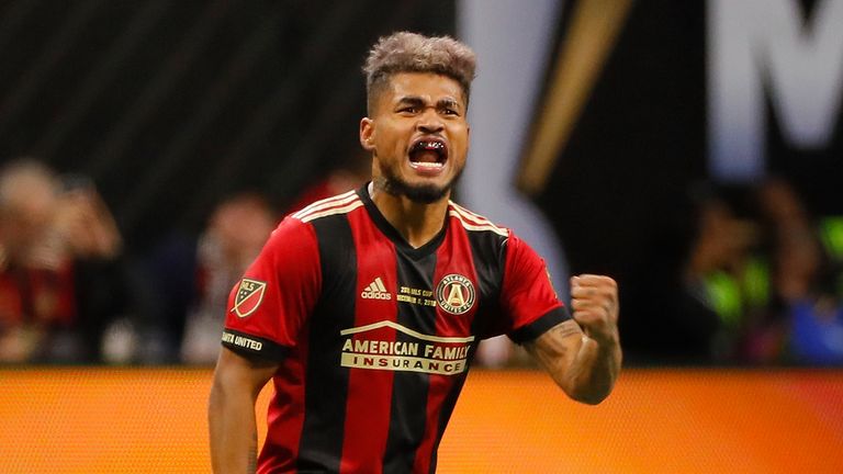 Josef Martinez during the 2018 MLS Cup between Atlanta United and the Portland Timbers at Mercedes-Benz Stadium on December 8, 2018 in Atlanta, Georgia.