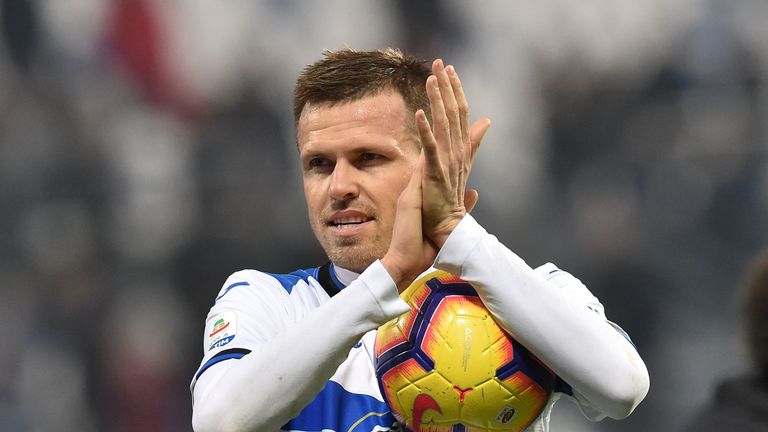 Josip Ilicic had a day to remember as he came off the bench to score a hat-trick