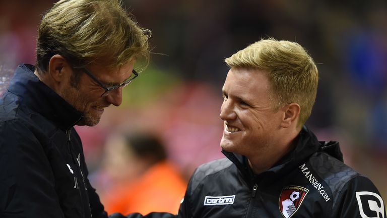 Eddie Howe's Bournemouth side entertain Liverpool this weekend