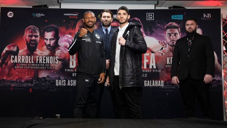 Kell Brook and Michael Zerafa Final Press Conference in Sheffield ahead of their WBA Final Eliminator Super Welterweight Title fight on saturday night in Sheffield..6th December 2018.Picture By Mark Robinson..