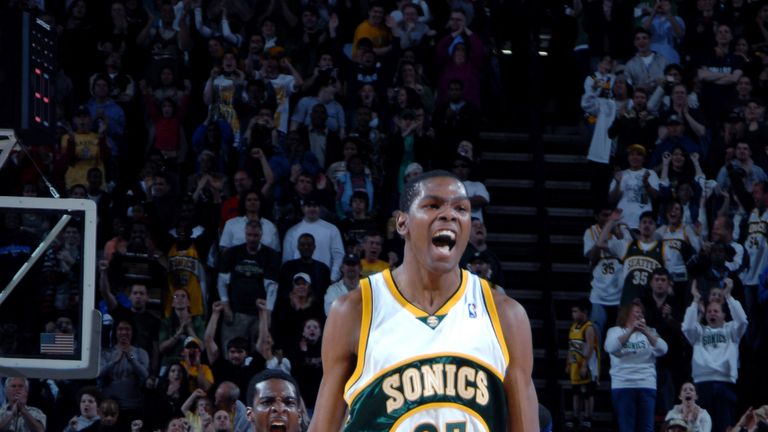 Rookie Kevin Durant Highlights (Sonics) 