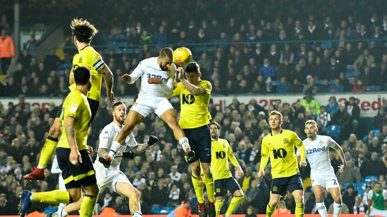 Kemar Roofe scored twice in stoppage time for Leeds