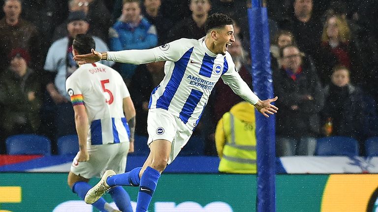 Leon Balogun celebrates his goal seconds after coming on as a substitute