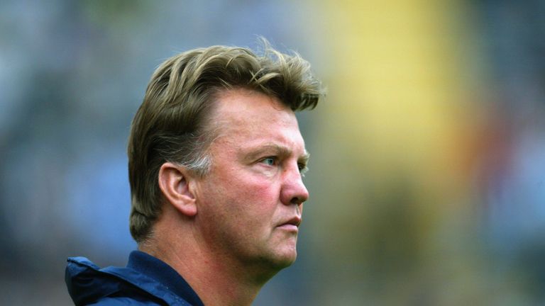 Portrait of Louis van Gaal the manager of Barcelona durinig the Pre-Season Friendly between Newcastle United and Barcelona at St James Park in Newcastle, England on August 07, 2002.